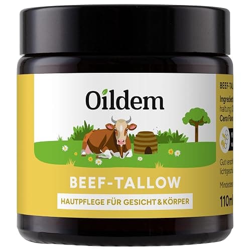 Oildem Beef Tallow Creme, Rindertalg Skincare, Halal, 110ml - Image 1