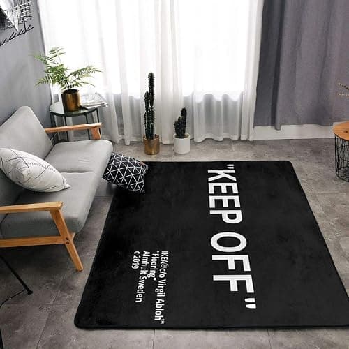 YIKUDU Keep Off Large Rugs Floor Mat Modern Carpet for Home Decoration Area Rug,Cozy Art Decoration Polyester Carpet 36 x 24 inch thumbnail 5