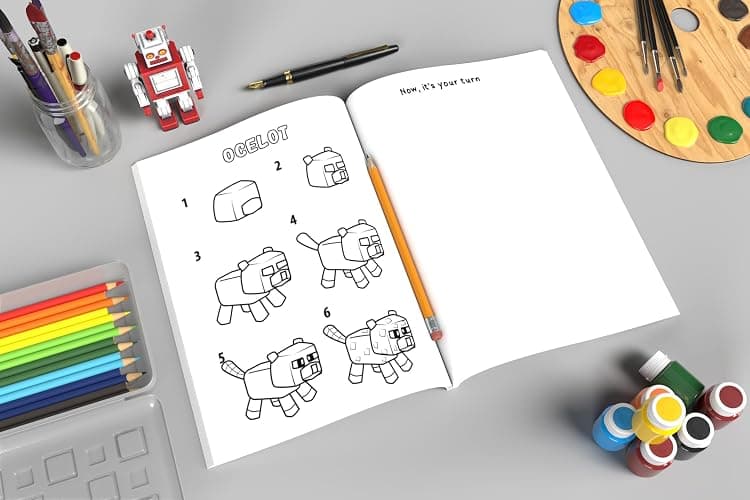 How To Draw for Minecrafters A Step by Step Chibi Guide: Unlock Your Creative World with 6 Easy-to-Follow Tutorials for Drawing Minecraft Chibis from ... (Unofficial Minecraft Activity Book for Kids) thumbnail 3