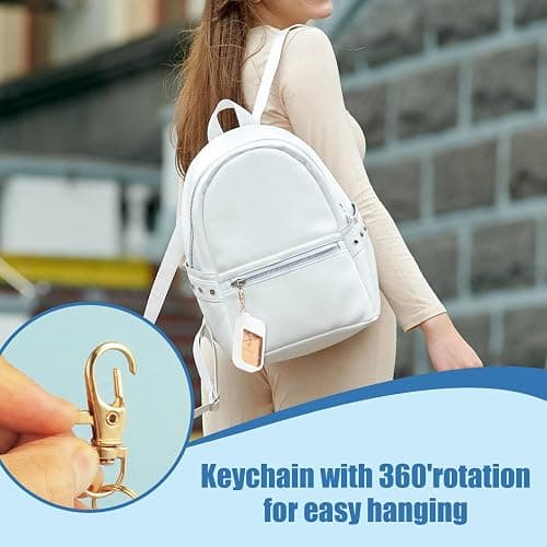GAWBYET Hand Sanitizer Spray Case Compatible with Touchland, Silicone Hand Sanitizer Case Holder with Keychain for Power Mist and Glow Mist 1 fl oz, (White) thumbnail 5