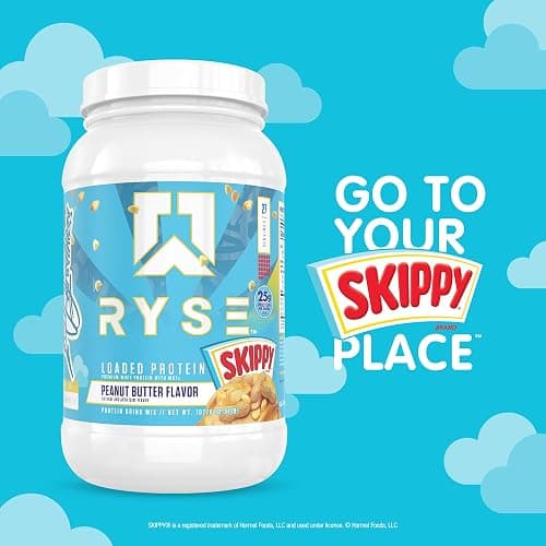 RYSE Loaded Protein Powder - Skippy Peanut Butter - 25g Whey Protein Isolate & Concentrate with Prebiotic Fiber & MCTs - Low Carb, Low Sugar, Digestive-Friendly - 27 Servings / 2 lb Tub thumbnail 6