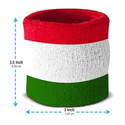 Suddora Striped Sweatband Set, Moisture Wicking 2 Wristbands and 1 Headband, Breathable Athletic Sweat Bands for Sports, Costumes & Cosplay, Matching Bands to Wear with Jersey thumbnail 5