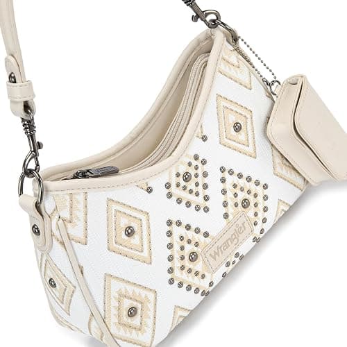 Wrangler Western Shoulder Bag for Women Aztec Crescent Clutch Hobo Bag With Detachable Pouch thumbnail 3