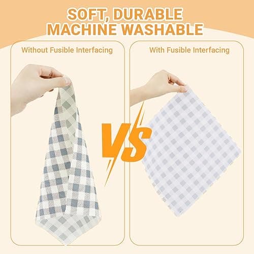 wenrescry Bügelvlies 300 x 100 cm – 50 g/m², leichtes zum Aufbügeln, weiß, für leichte und mittelschwere Stoffe, Nähen, DIY, Stickerei, Basteln, Volumenvlies, einfach zu verwenden thumbnail 6