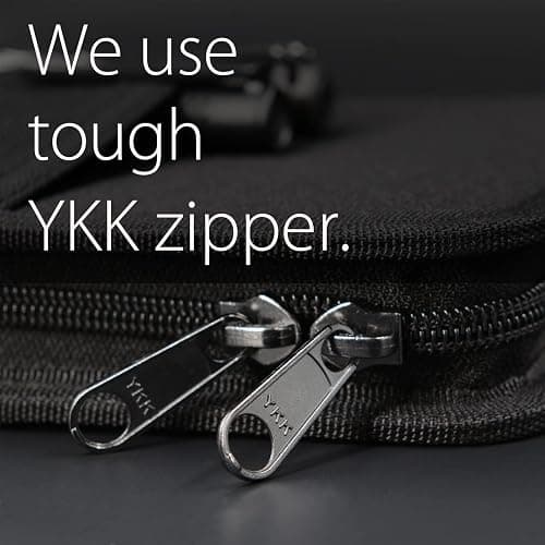 diodrio A5 Zipper Journal Notebook Cover with YKK Zipper for A5 Moleskine Cahier LEUCHTTURM Planners Sketchbook, Water Resistant, Refillable, Interior Pockets, Black thumbnail 6