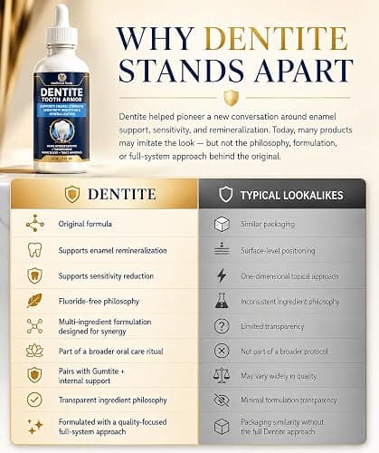 Original Dentite Tooth Armor Liquid | Nano Hydroxyapatite Remineralization Drops to Restore Tooth Enamel & Support Sensitivity Relief | at-Home Enamel Repair for Stronger Teeth | 60 ml thumbnail 3
