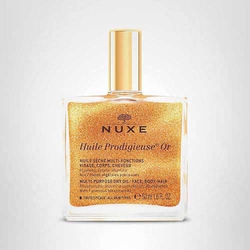 NUXE Huile Prodigieuse Shimmer Multi-Purpose Dry Oil - Luxurious Radiant Glow and Hydration for Face, Body & Hair thumbnail 9