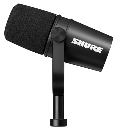 Shure MV7X XLR Podcast Microphone pour le Podcasting, l'enregistrement, la Diffusion en Direct et les Jeux, Sortie Casque Intégrée, XLR, Technologie d'isolation de la Voix - Noir thumbnail 10