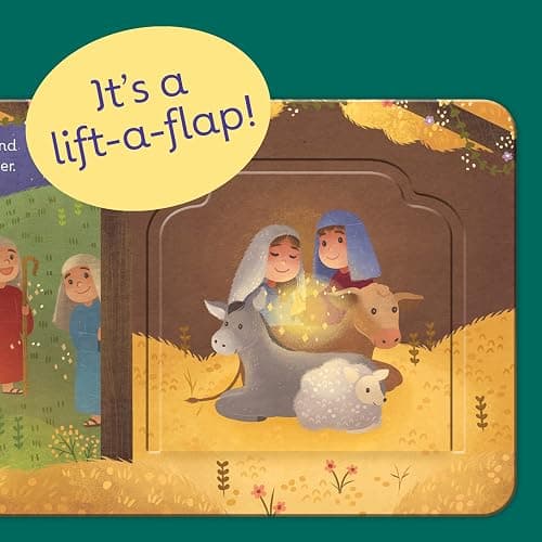 The First Christmas: Lift-a-Pop Pop-Up Nativity Board Book for Christians to Celebrate the Birth of Baby Jesus - Holiday Gift For Babies and Toddlers (Little Sunbeams) thumbnail 4