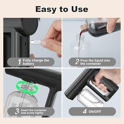 mhpoycd Cordless Spray Tan Machine, Rechargeable Spray Tan Gun for Self Tanner Travel Beach Salon Home DIY Tanning Machine, Long Battery Life and Lightweight thumbnail 5