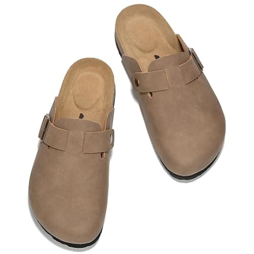 Project Cloud Genuine Leather Footbed Clogs for Women - Memory Foam Arch Support Slippers for Women - Trendy Slip-ons Women's Mules & Clogs Sandals (Benton) thumbnail 7