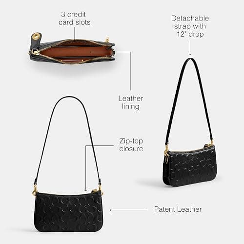 COACH womens Penn Shoulder Bag in Signature Leather thumbnail 3