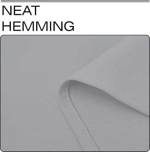 Hachette Thermal Blackout Curtains Eyelet Ring Top Including Pair of Tiebacks (Silver Grey, 46" x 54") thumbnail 6