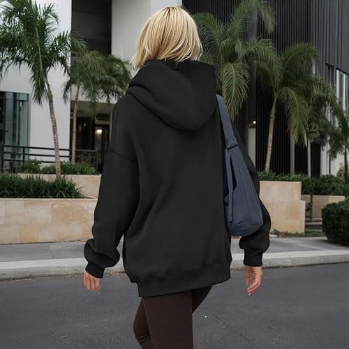 YARBCEN Womens Hooded Hoodies Sweatshirts - Long Sleeve Crewneck Sweaters With Pocket 2026 Fashion Spring Oversized Clothes thumbnail 5