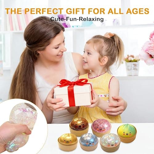 Dumpling Squishy Toy with Steamer Box, Cute Soft Stress Relief Squeeze Toy, Realistic Food Sensory Fidget Toy for Kids Adults, Anxiety Relief Toy for Office Home Party Favors Gift (white) thumbnail 8