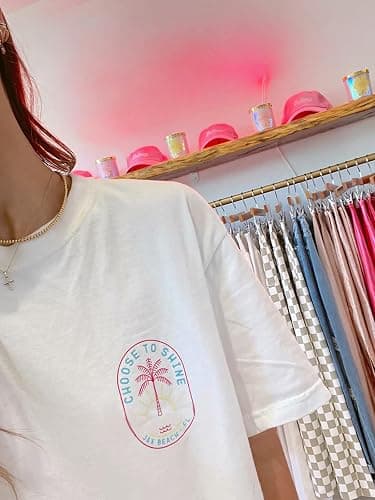 Oversized Graphic Tshirts for Women Teens Y2K Flower Short Sleeve Baggy Shirts Summer Aesthetic Beachy Coastal Tops thumbnail 5