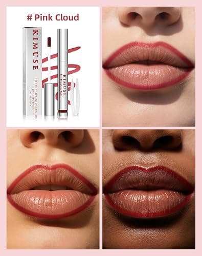 KIMUSE Lip Stain, Long Lasting Lip Stain Peel Off, Waterproof Peel Off Lip Liner Stain, Transfer-Proof Lip Tint Stain with Tweezer, Highly Pigmented Color, Matte Finish thumbnail 4
