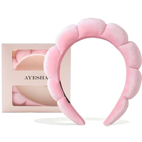 Ayesha Spa Headband for Washing Face Makeup Skincare Soft Sponge Hair band | Comfortable & Non-Slip | Headband for Beauty Routines | Ideal Gifts for Women - Image 1