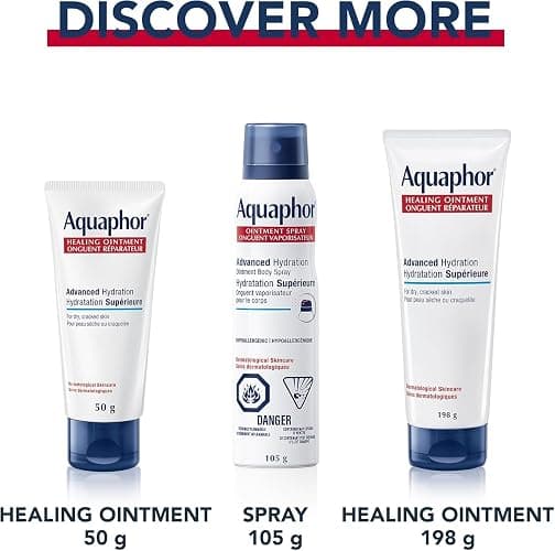 Aquaphor Lip Repair Lip Ointment for Extremely Dry, Chapped and Cracked Lips, Formulated with Panthenol and Vitamins C and E, Fragrance Free, Non Comedogenic Lip Balm, 10mL thumbnail 10