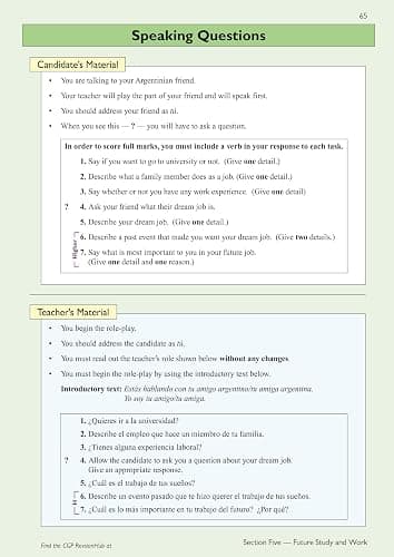 New GCSE Spanish AQA Complete Revision & Practice with CGP RevisionHub (for exams from 2026): Includes Audio & Online Tests (CGP AQA GCSE Spanish) thumbnail 15