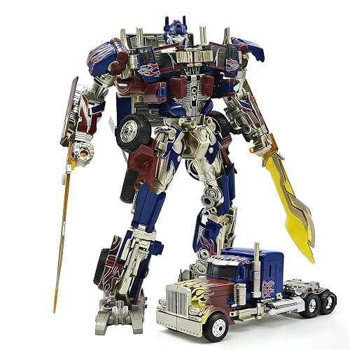 GERYNS Deformation Oversize Toy Action Figure Truck 12.6 Inches | Large Size Deformable Robot with Extra Interchangeable Head Gear Joints Alloy Parts for Adults Kids Ages 6+ - Image 1