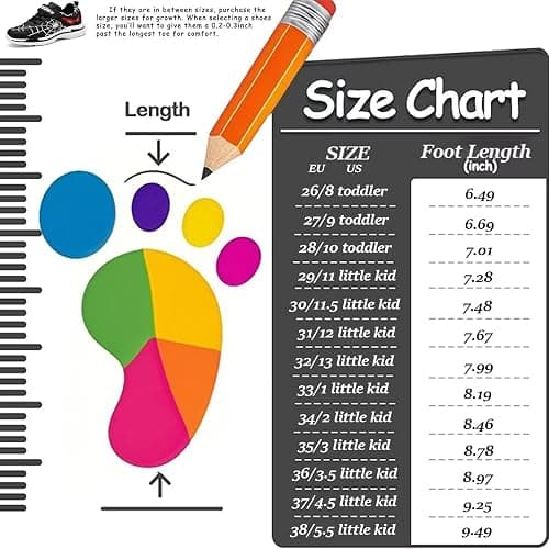 YTRXM Little/Big Boys Girls Shoes Kids Lightweight Breathable Running Sneakers Children Athletic Sport Tennis Walking Shoes - 1 Little Kid - Black thumbnail 7