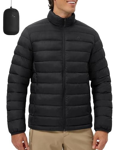 Pioneer Camp Mens Lightweight Packable Puffer Jacket Winter Insulated Puffy Coat Water Repellent Warm Quilted Jackets Travel thumbnail 2