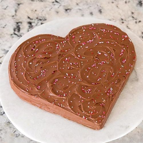 kefyixc 10 Inch Heart Shaped Cake Pans,2 Inch Deep,Aluminum Heart Shaped Cake Pan,Safe Oven,Suitable for party, birthday, gathering, other occasions cake (10 x 2 Inch,Set of 2) thumbnail 2