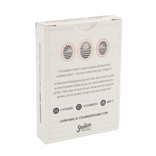 Stellar Factory Strawberry Sunset Light Strategy Card Game, 2-4 Players | Made in USA cardstock, 2.5" x 3.5" cards | a gentle planning-based race game for ages 8+ | minimal components, portable thumbnail 5