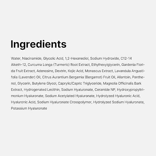 medicube Kojic Acid Turmeric Smoothing Toner for Face & Body | Lightweight Toner for Balancing Uneven Skin Tone & Texture | Niacinamide, Glycolic Acid for Clear Glass Skin | 8.45 fl.oz thumbnail 8