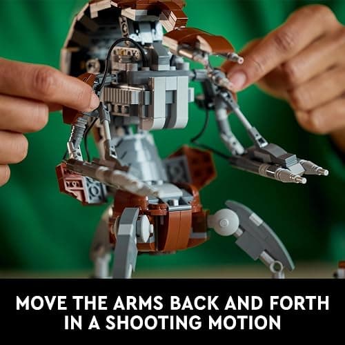 LEGO Star Wars Droideka Model for Build and Display, Collectible Brick Built Destroyer Droid Figure for May The 4th Be with You Décor, Star Wars Fan Gift Idea for Adults or Any Collector, 75381 thumbnail 4