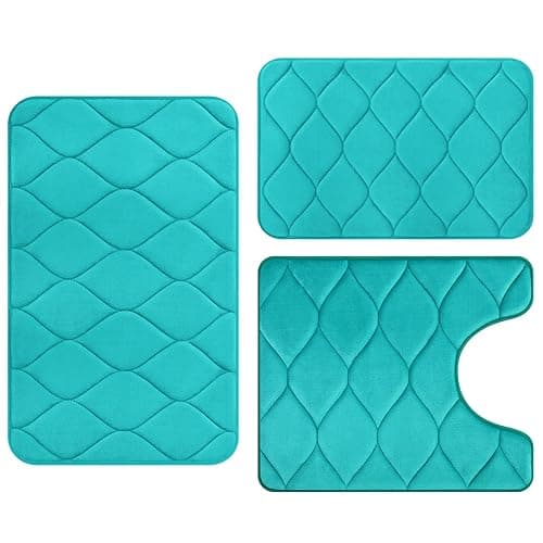 Colorxy Ogee Design Bathroom Rug Set