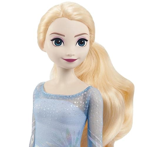 Mattel Disney Frozen Toys, Elsa Fashion Doll & Horse-Shaped Water Nokk Figure Set, Inspired by the Frozen 2 Movie thumbnail 4