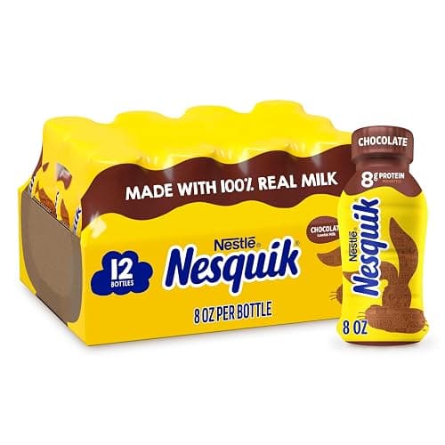 Nesquik Chocolate Lowfat Milk Ready to Drink 12 Pack of 8 fl oz (Packaging May Vary) - Image 1