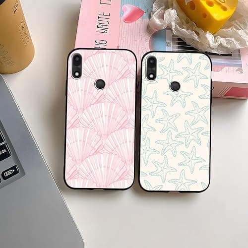Zrutru 2 Pack Aesthetic Beach Shells Phone Case for Gabb Phone 4 6.1",Cartoon Cute Kawaii Sea Shell Art Pattern Cases Summer Case for Girls Women,Soft Silicone TPU Protective Cover thumbnail 6