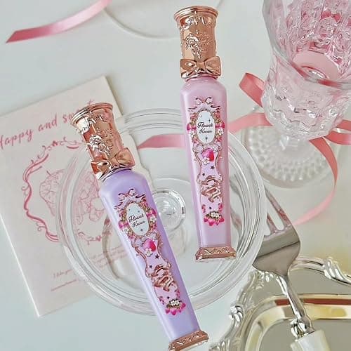 Flower Knows Violet Strawberry Rococo Glowy Lip Gloss 3-Piece Set,G01+G02+G03 with Canvas Tote Bag & Hair Clip,Moisturizing Lip Oil,Hydrating Lip Plumper Makeup for Girls & Women thumbnail 8