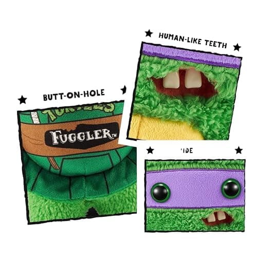 Fuggler Ugly Monster Donatello Ninja Turtle Plush Figure Limited Edition, Green thumbnail 7