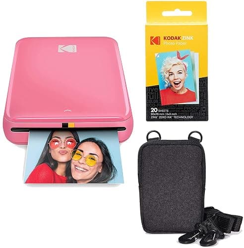 KODAK Step Instant Photo Printer with Bluetooth/NFC, Zink Technology & KODAK App for iOS & Android (Pink) Go Bundle - Image 1