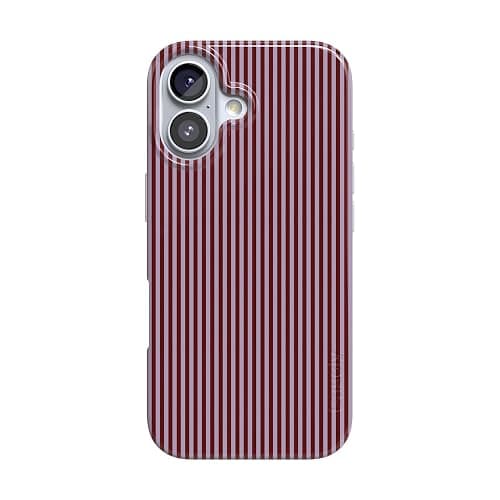 Casely iPhone 17 Case | Stripes and the City | Tiny Pinstripe | Compatible with MagSafe | Classic Ultra Slim Design - Image 1