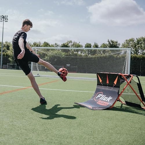 Flick Urban Soccer Skills Trainer - Rebound Board, Rebound Net, Target Net and Passing Tunnel - Proven by Science to Improve Your Soccer Skills thumbnail 11