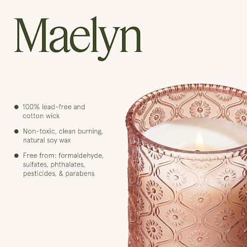 LA JOLIE MUSE Cherry Sakura Candle - Cherry Blossom, Rose, Sandalwood | 6 oz Natural Soy Wax | 40 Hours Clean Burn | Floral Scented Candle | Gift-Ready for Hosts & Gatherings thumbnail 6
