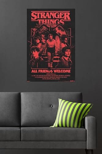 Netflix Stranger Things: Season 5 (2025) - All Friends Welcome Wall Poster, 34L" x 22.4W", Unframed Version thumbnail 4