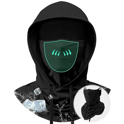 3 in 1 Summer Cooling Balaclava Hood Face Mask with Ear Loops Men Women Sun UV Protection Breathable Full Head Cover - Image 1