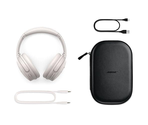 (Refurbished) Bose QuietComfort 45 Noise Canceling Bluetooth Headphones (White Smoke) thumbnail 4