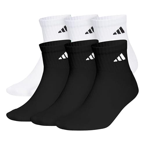 adidas Men's Women's Athletic Cushioned 6-Pack Quarter - Image 1