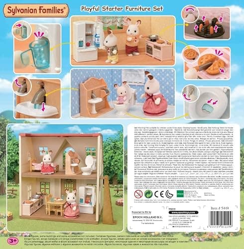 Sylvanian Families Playful Starter Furniture Set - dollhouse playset 5449 - Image 1