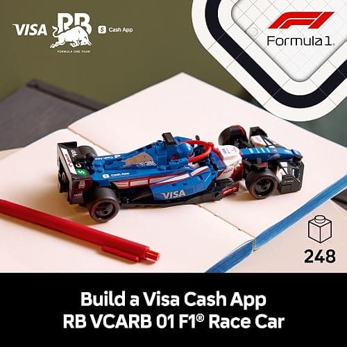 LEGO Speed Champions Visa Cash App RB VCARB 01 F1 Race Car Model Kits - Building Sets for Adults, Ages 18+ W/Realistic Features - F1 DIY Crafts for Display - Gift Ideas for F1 Fans - 77246 thumbnail 2