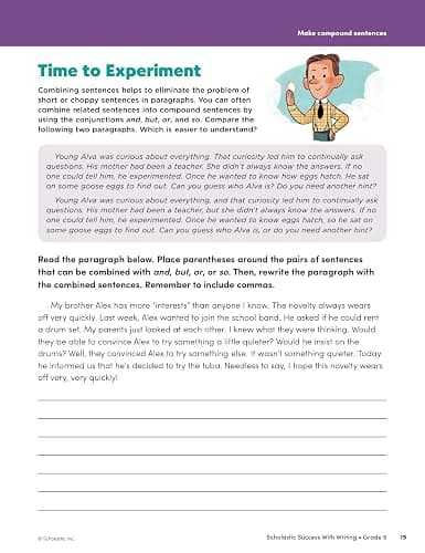 Scholastic Success with Writing Grade 5 Workbook thumbnail 6