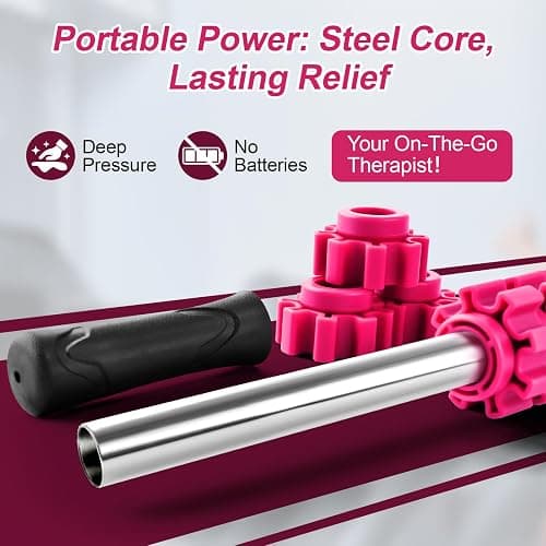 ZanLLW Muscle Roller Stick, Muscle Roller, Liposuction Massage Roller for Lymphatic Drainage, Massager Stick for Relief Muscle Soreness, Trigger Points, Help Exercise Runner Legs, Back Recovery thumbnail 4