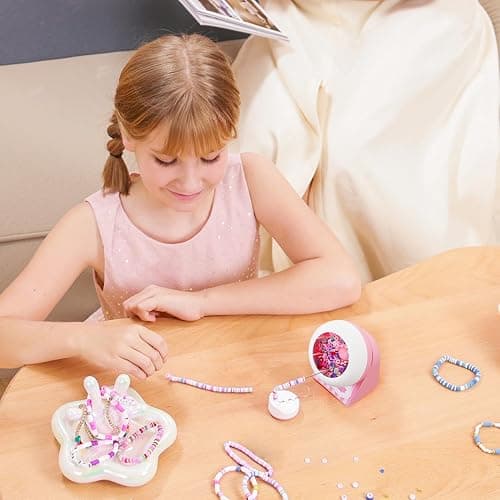 Tilhumt Cordless Bead Spinner Kit 4005Pcs, Rechargeable Clay Bead Spinner for Jewelry Making, Efficient Electric Bracelet Maker for Friendship Bracelets, Gift thumbnail 7
